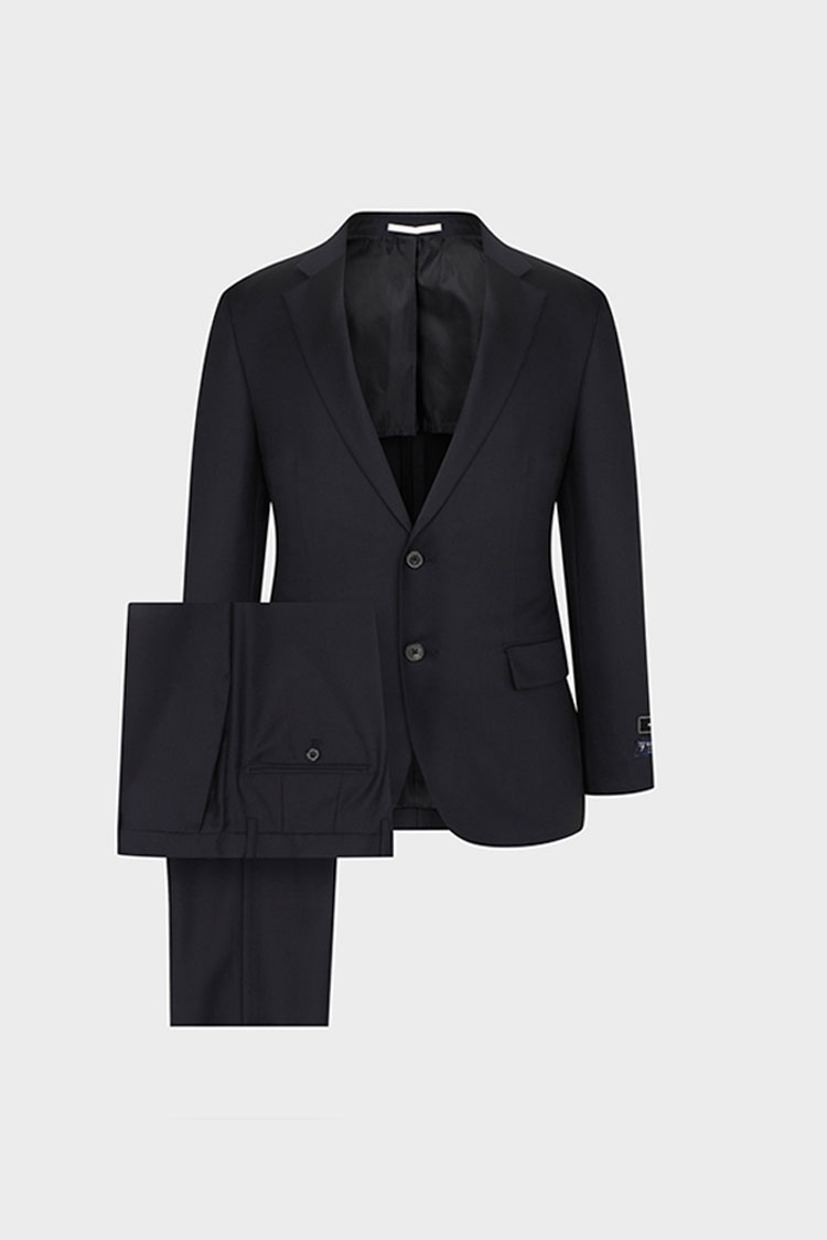 [본] 블루 타스마니아 미쉘 수트 네이비