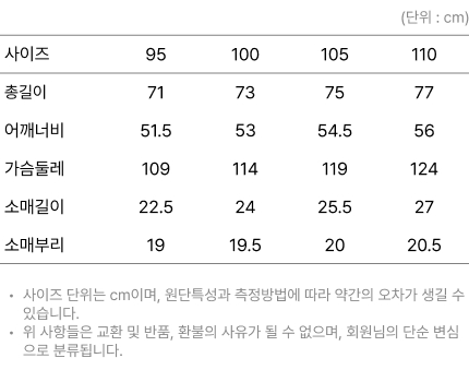 사이즈