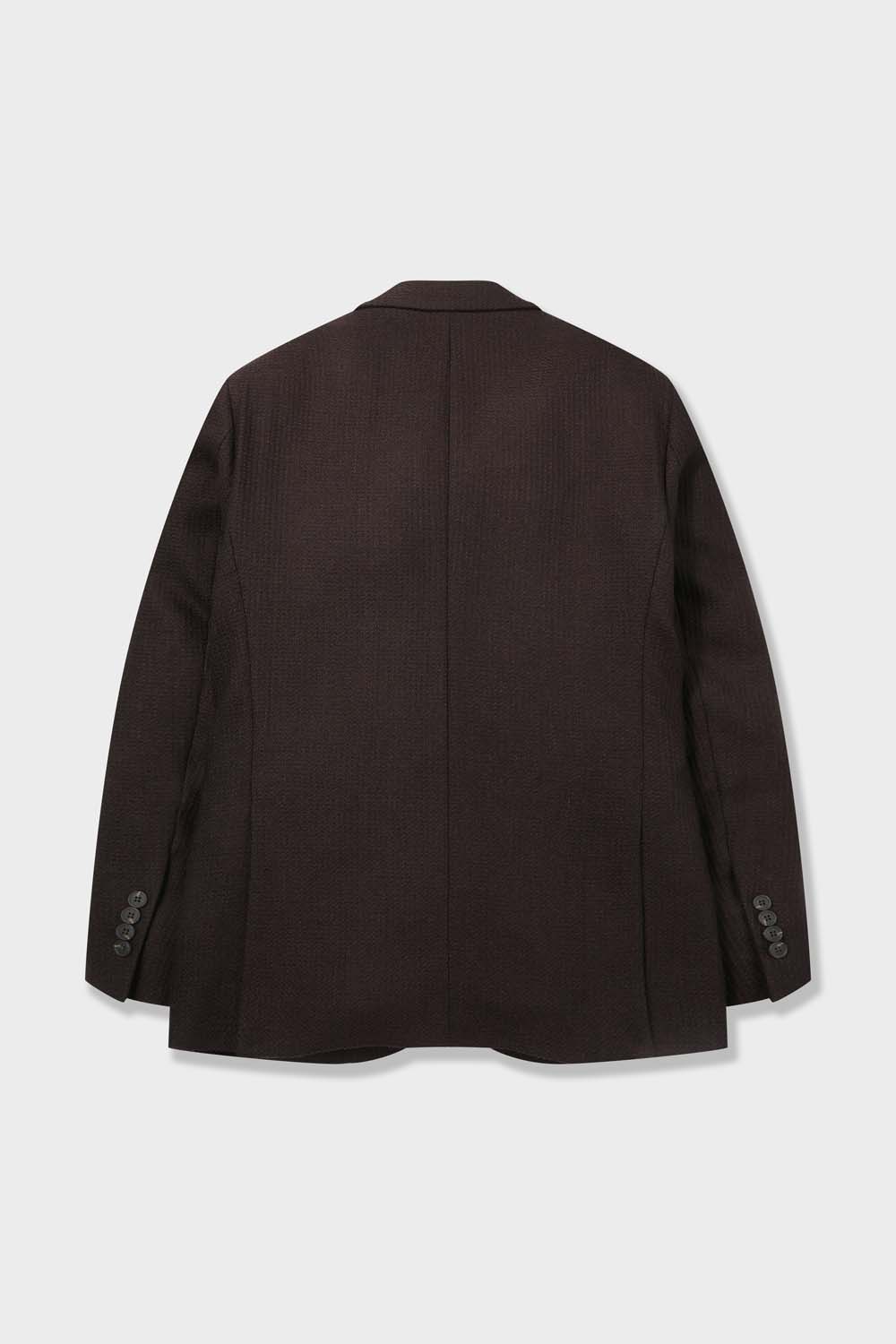 [본] 이탈리안 울 저지 자켓 브라운