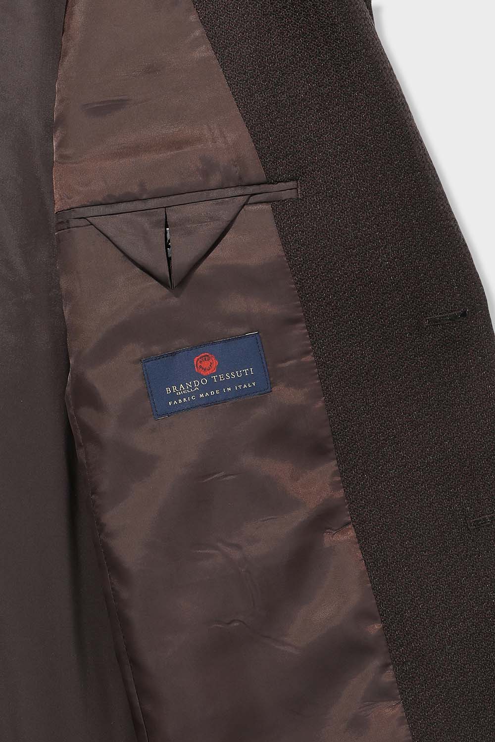 [본] 이탈리안 울 저지 자켓 브라운