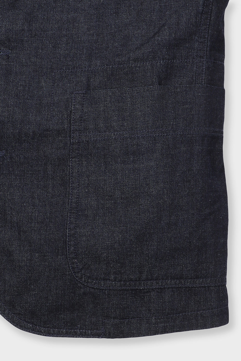 [본] 쓰리버튼 데님 자켓 네이비