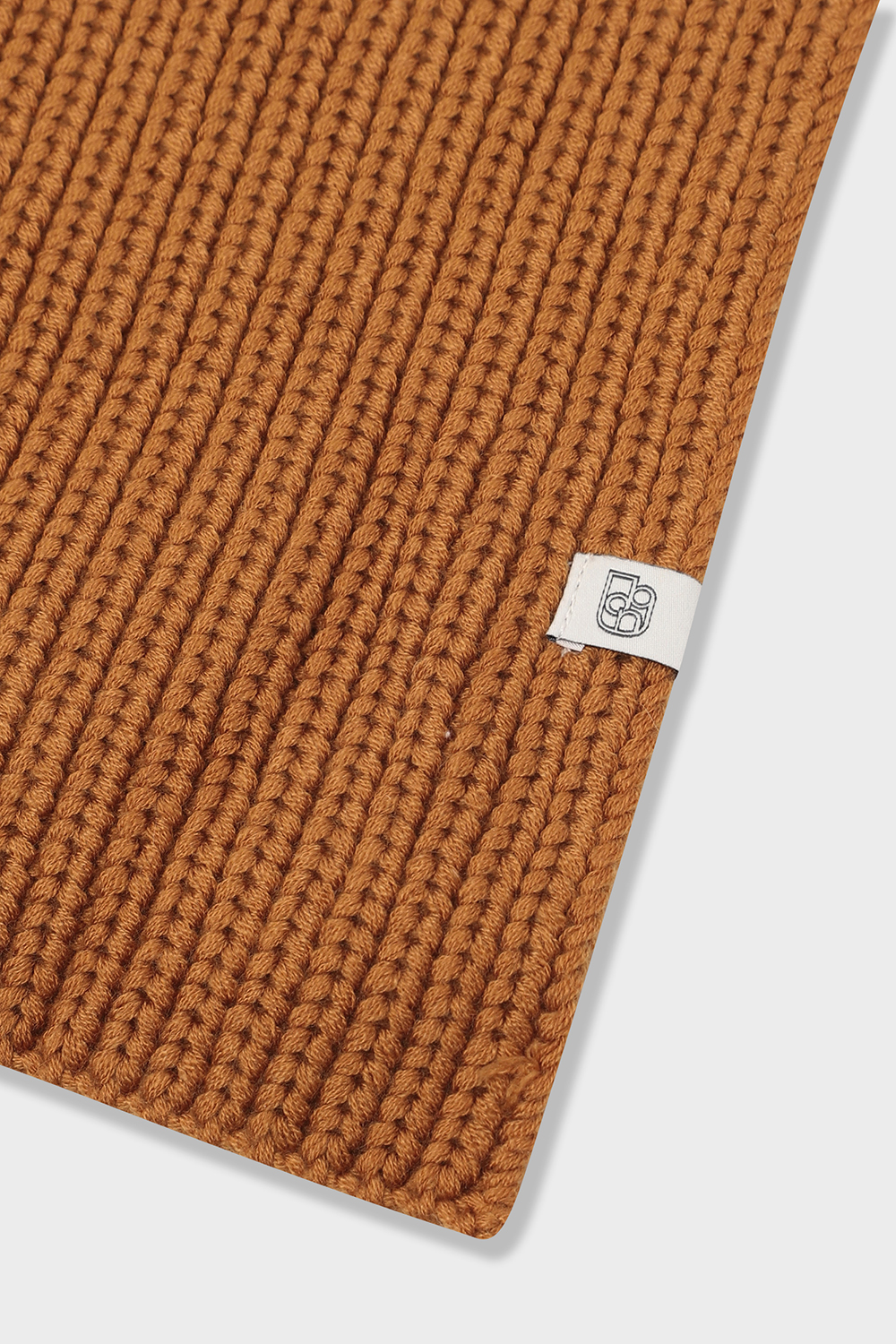 [공식몰] 울 니트 머플러 오렌지