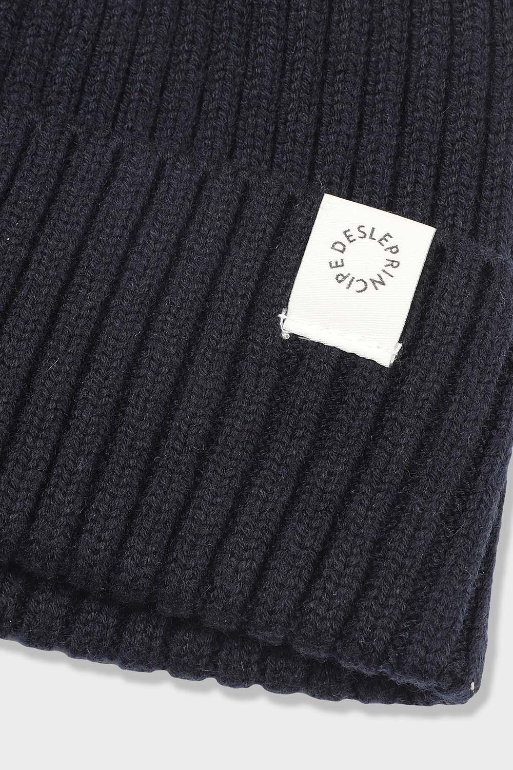 [공식몰] 울 니트 비니 네이비