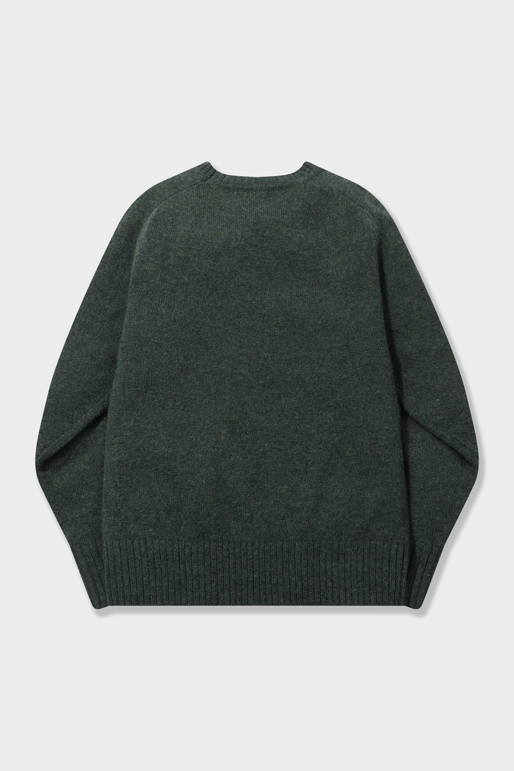 [공식몰] 셔틀랜드 울 100% 프린팅 풀오버 니트 카키