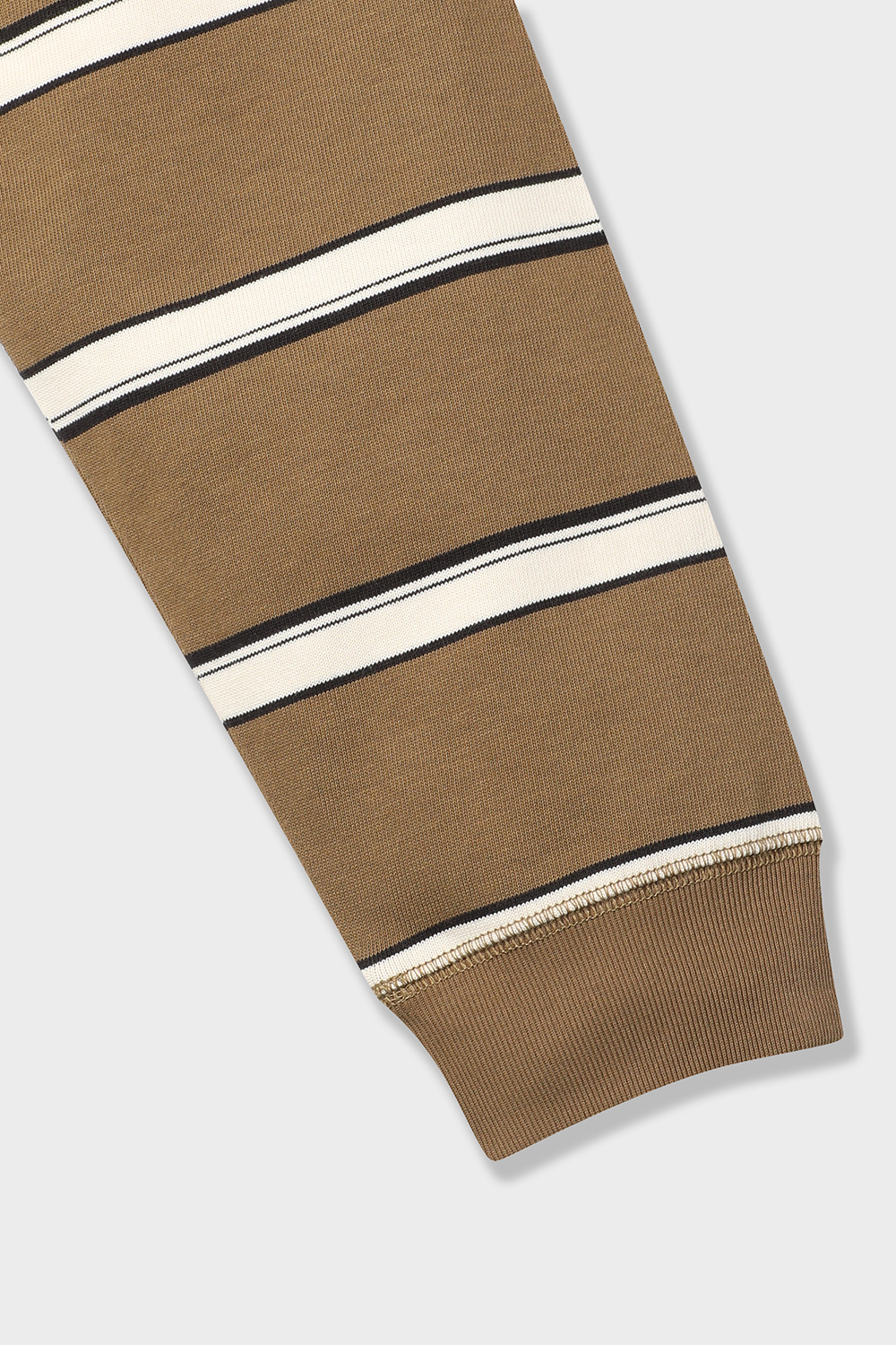 [본] 베이직 스트라이프 티셔츠 브라운