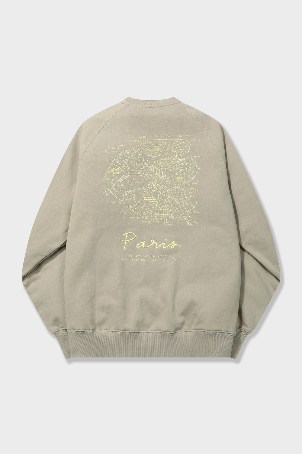 [공식몰] MAPS 아트워크 맨투맨 티셔츠 카키