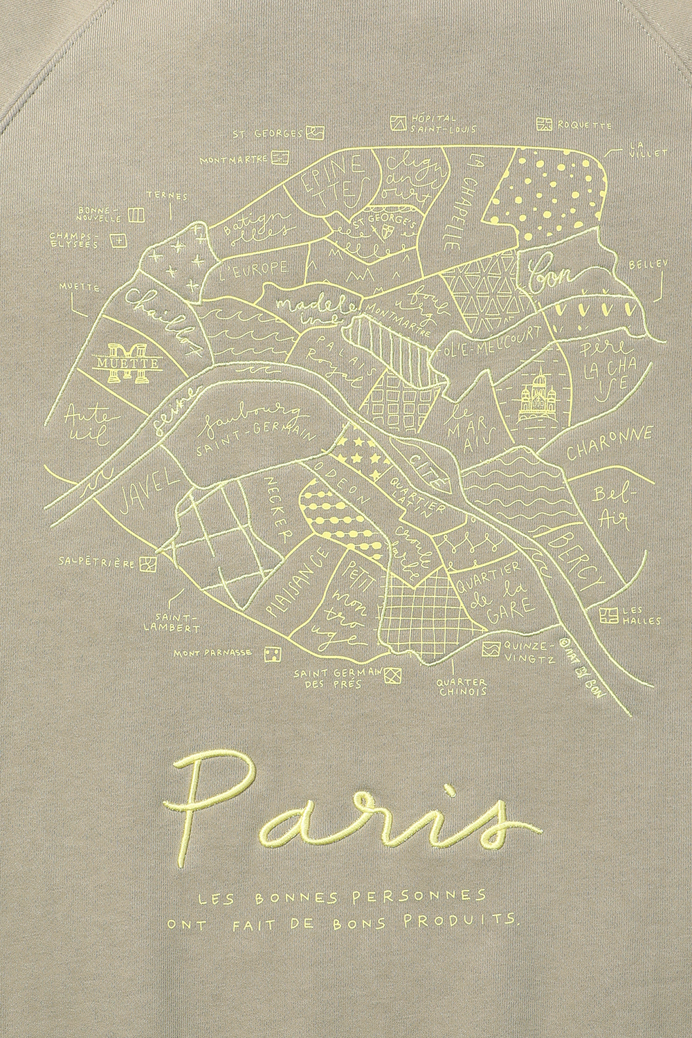 [공식몰] MAPS 아트워크 맨투맨 티셔츠 카키