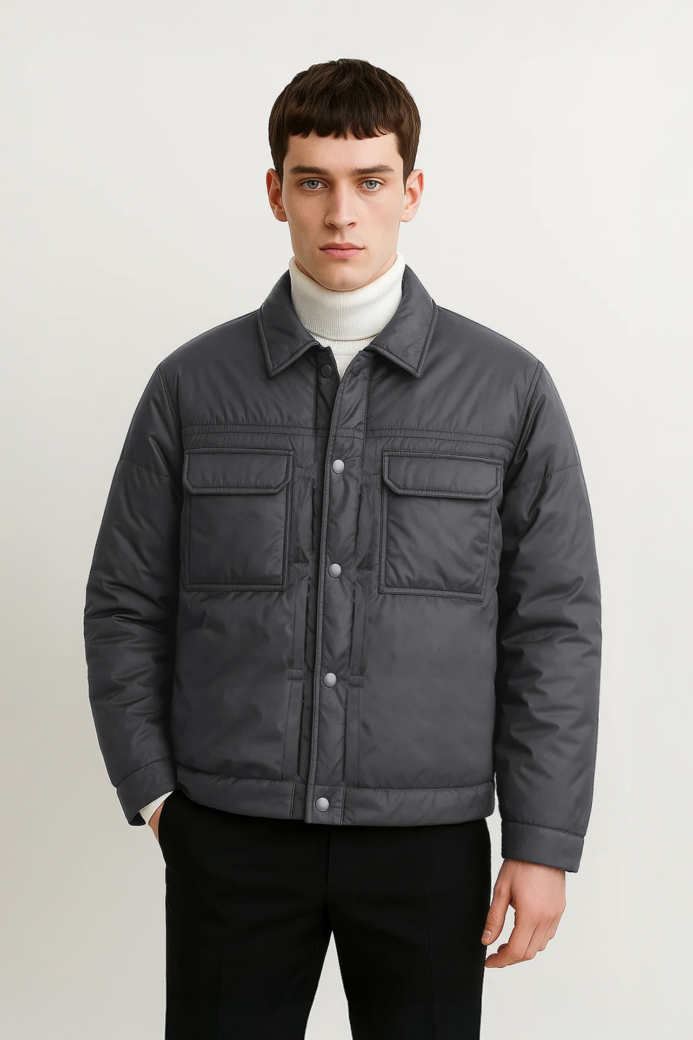 [공식몰] 세퍼레이션 리암 구스다운 점퍼 그레이