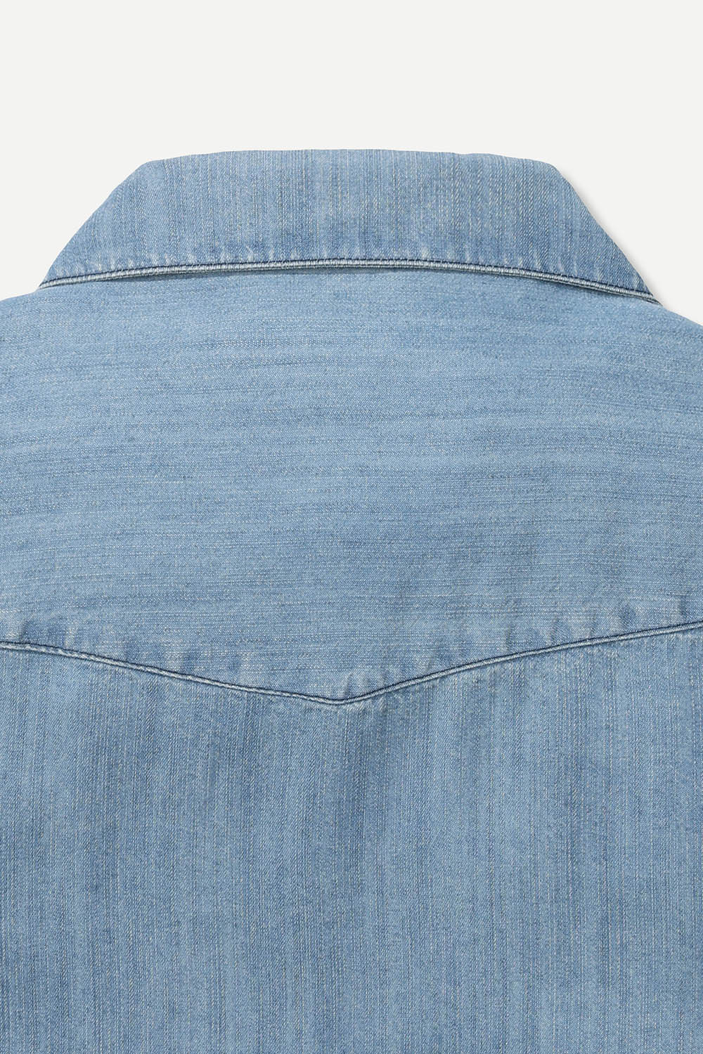 [본] 리오셀 데님 하프 셔츠 블루