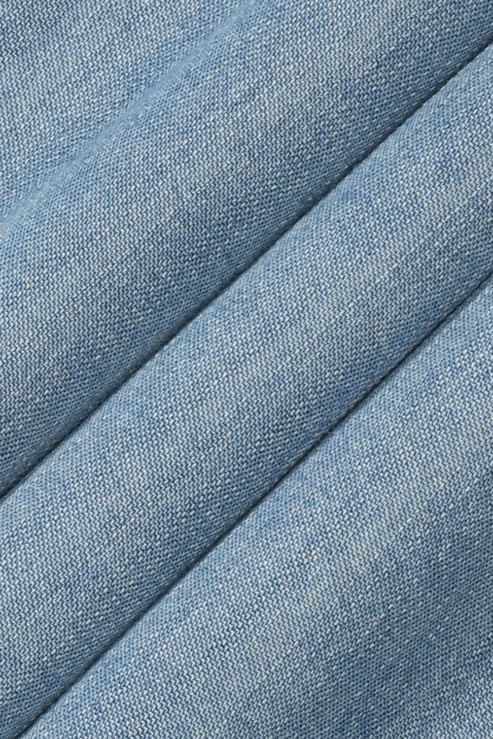 [본] 리오셀 데님 하프 셔츠 블루