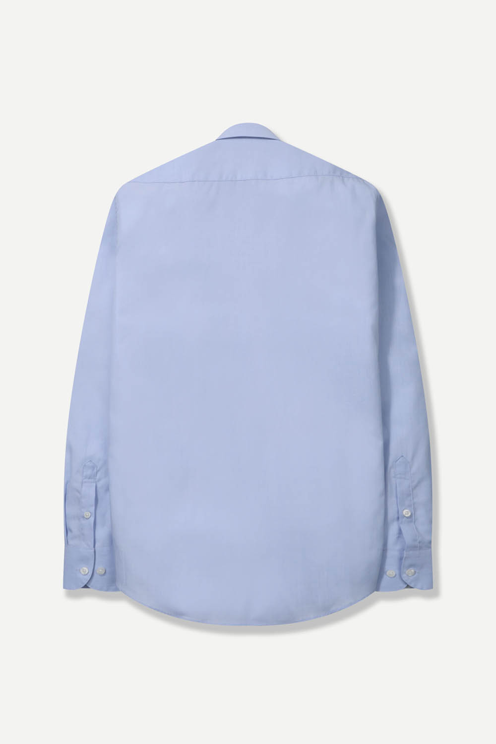 [공식몰]코튼 베이직 심플 멜란지 셔츠 블루