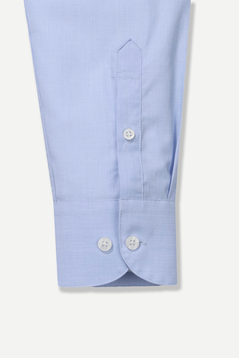 [공식몰]코튼 베이직 심플 멜란지 셔츠 블루