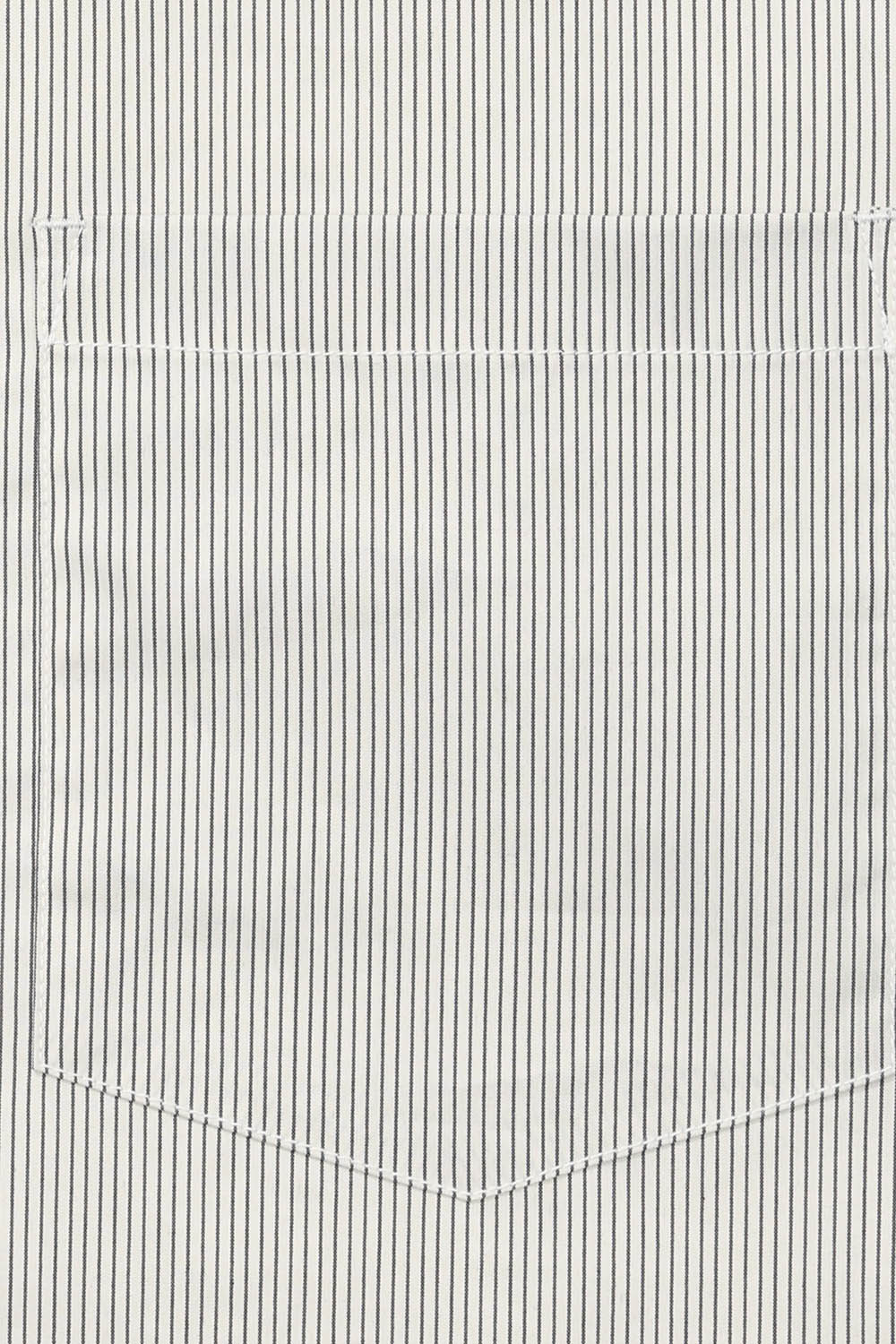 [공식몰]터키 패브릭 헨리넥 스트라이프 셔츠 화이트