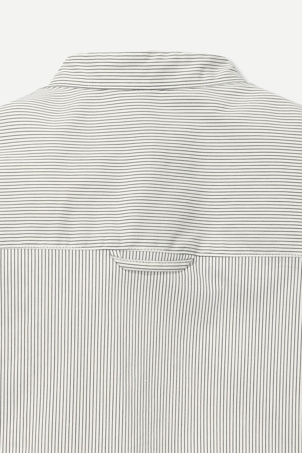 [공식몰]터키 패브릭 헨리넥 스트라이프 셔츠 화이트