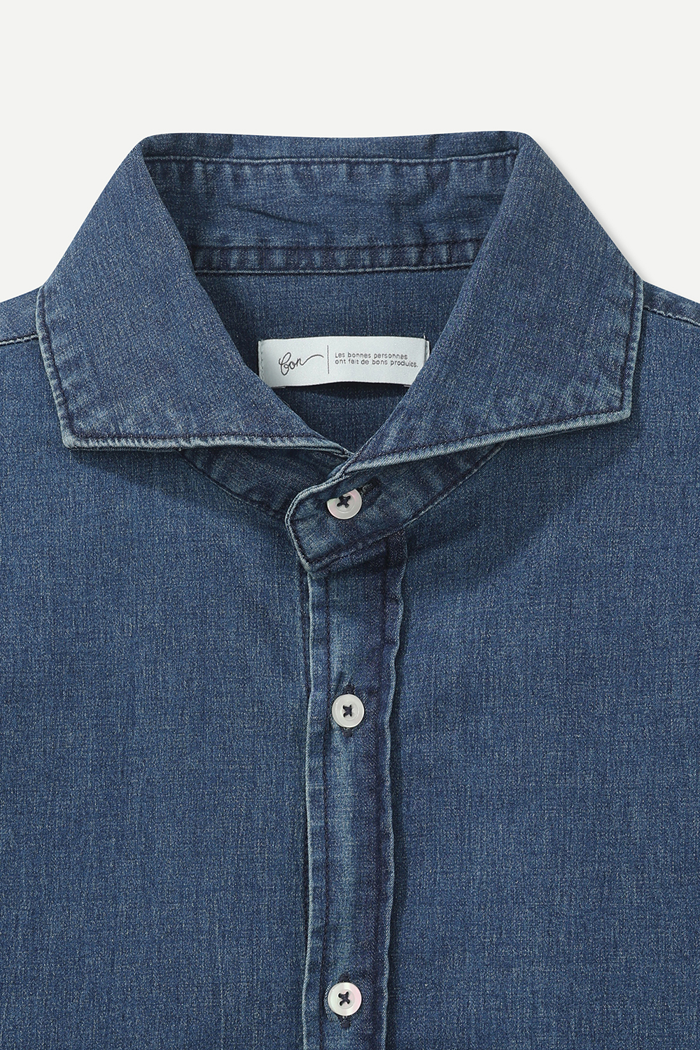 [공식몰]인디고 데님 셔츠 블루