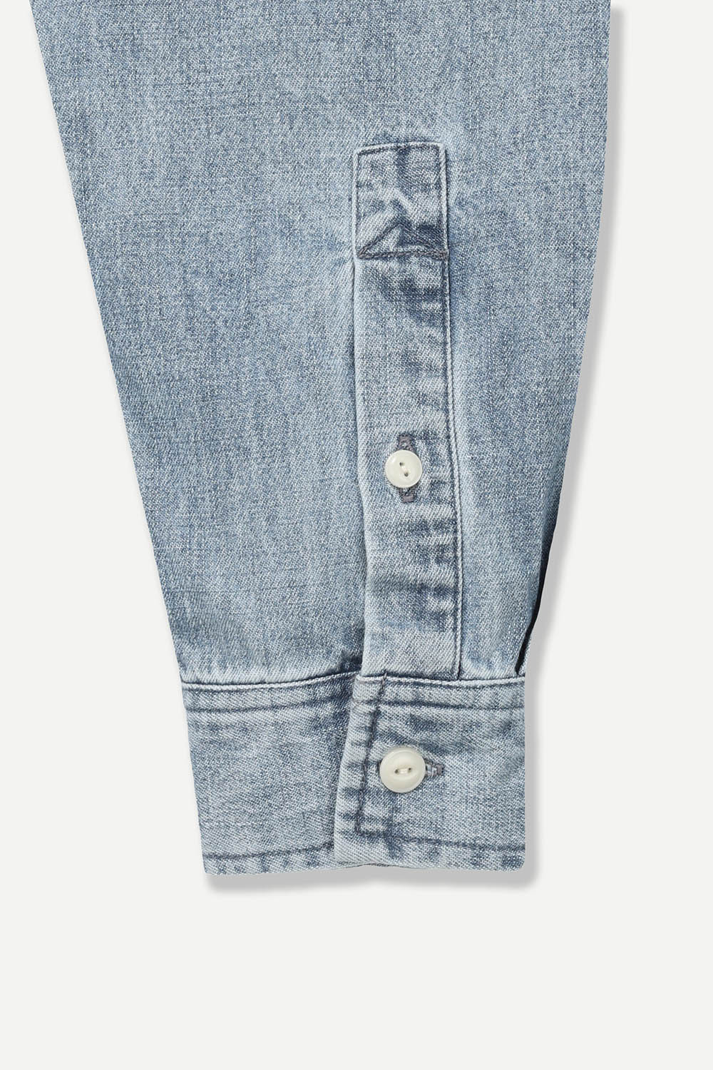 [공식몰] 가슴포켓 데님 아우터 셔츠 블루