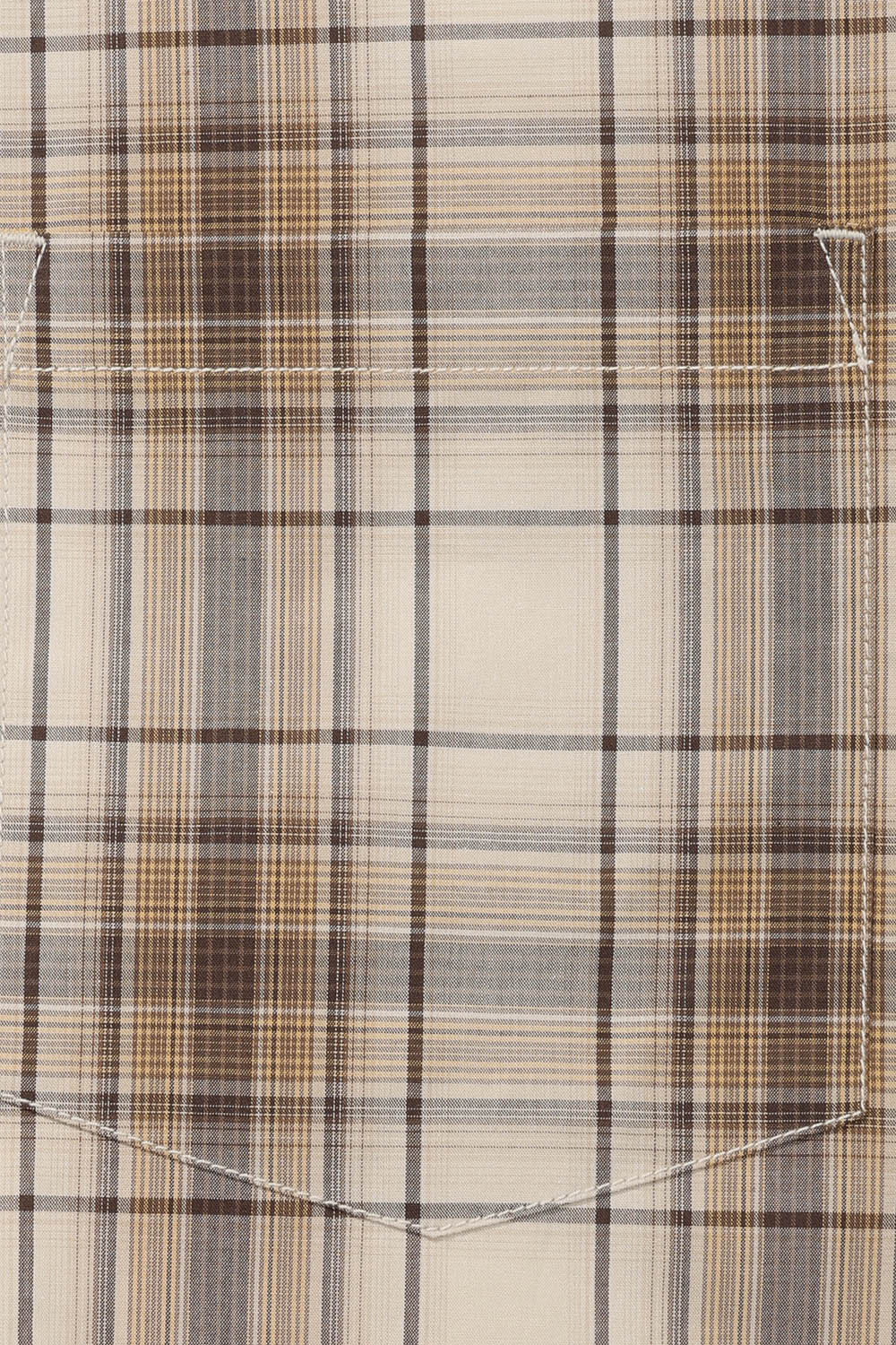 [공식몰]옴브레 멀티 체크 헨리넥 셔츠 베이지