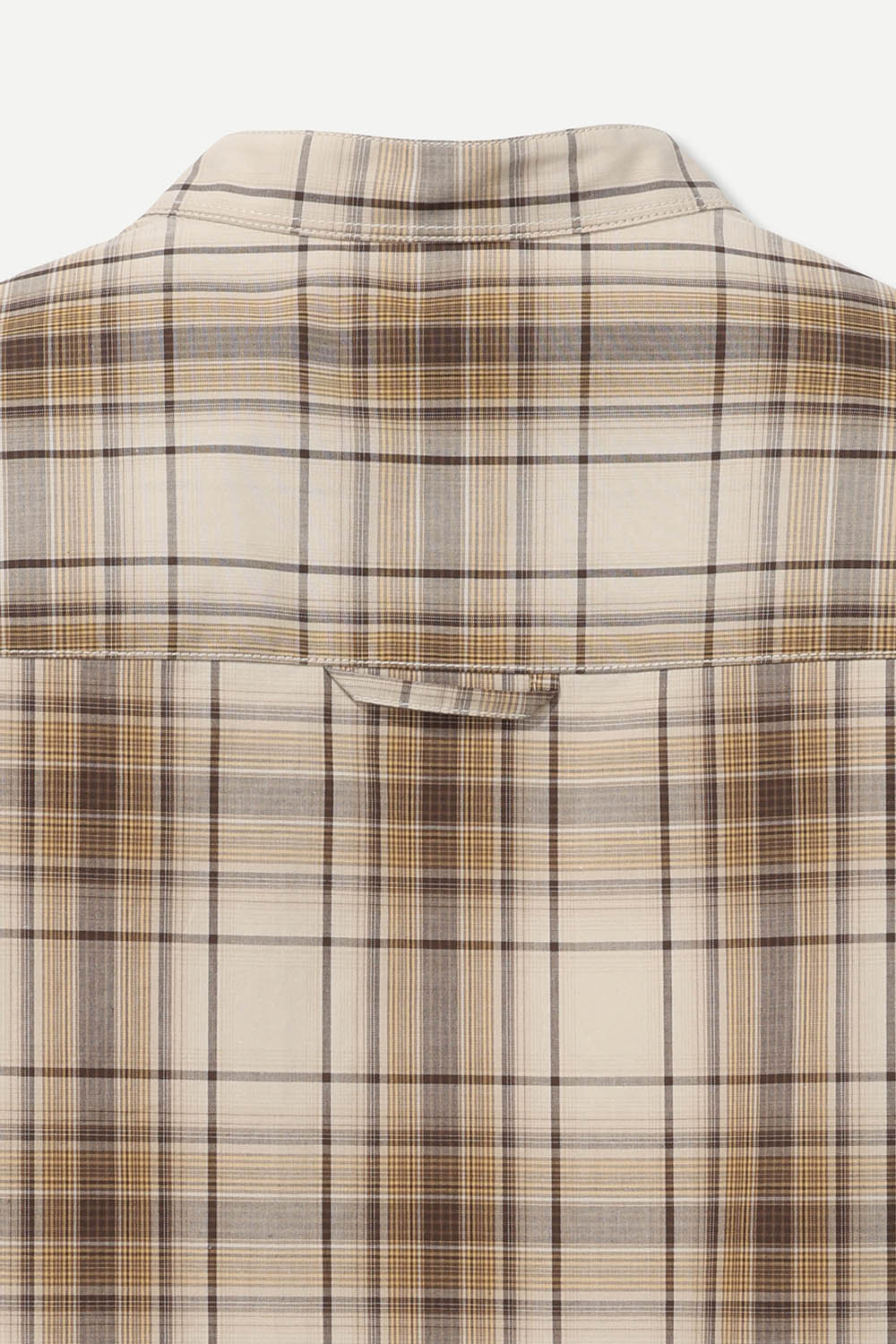 [공식몰]옴브레 멀티 체크 헨리넥 셔츠 베이지