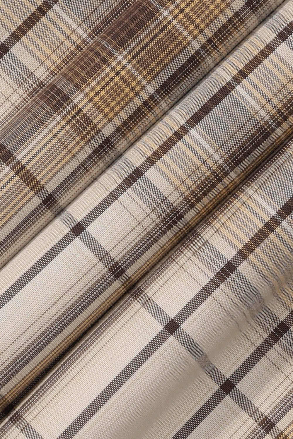 [공식몰]옴브레 멀티 체크 헨리넥 셔츠 베이지