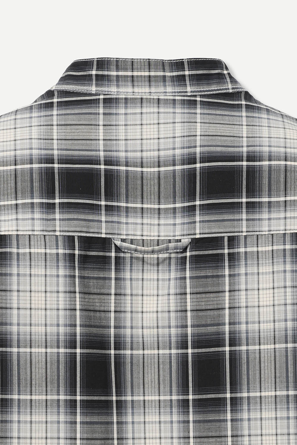 [공식몰]옴브레 멀티 체크 헨리넥 셔츠 그레이