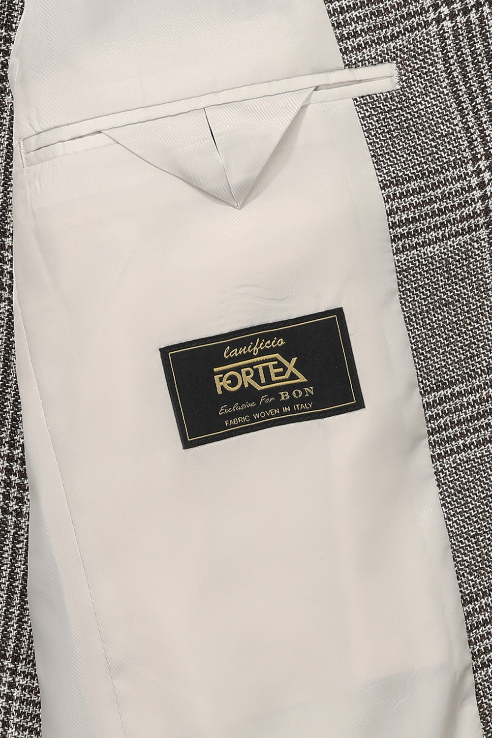 [본] FORTEX 뮬리네 체크자켓 브라운