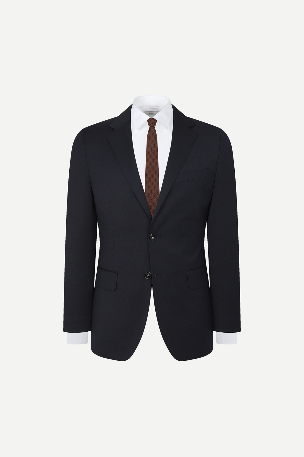 [공식몰] [Welcome Suit] 울 혼방 솔리드 스트레치 수트 네이비