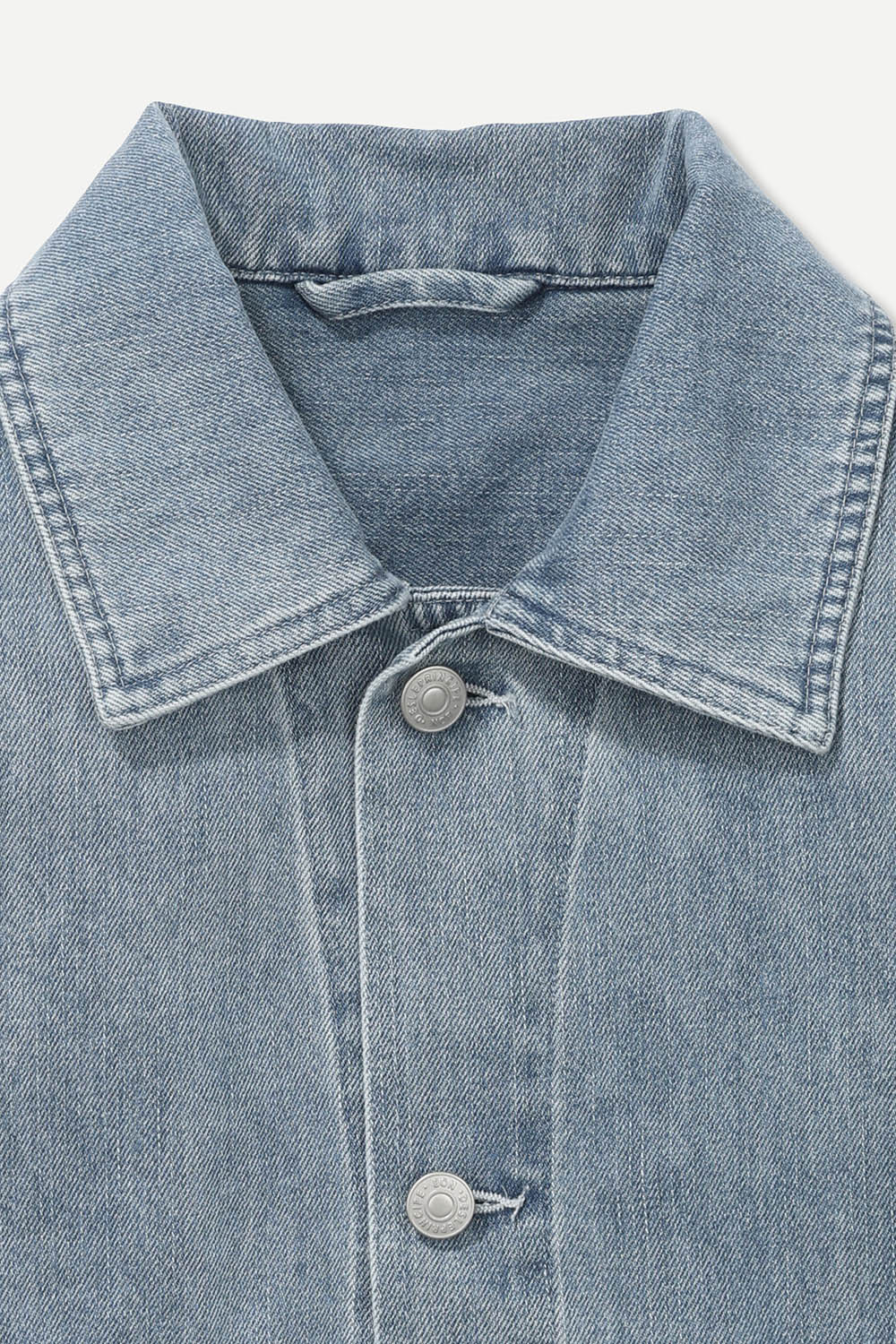 [본] 라이트블루 데님 트러커 자켓 네이비