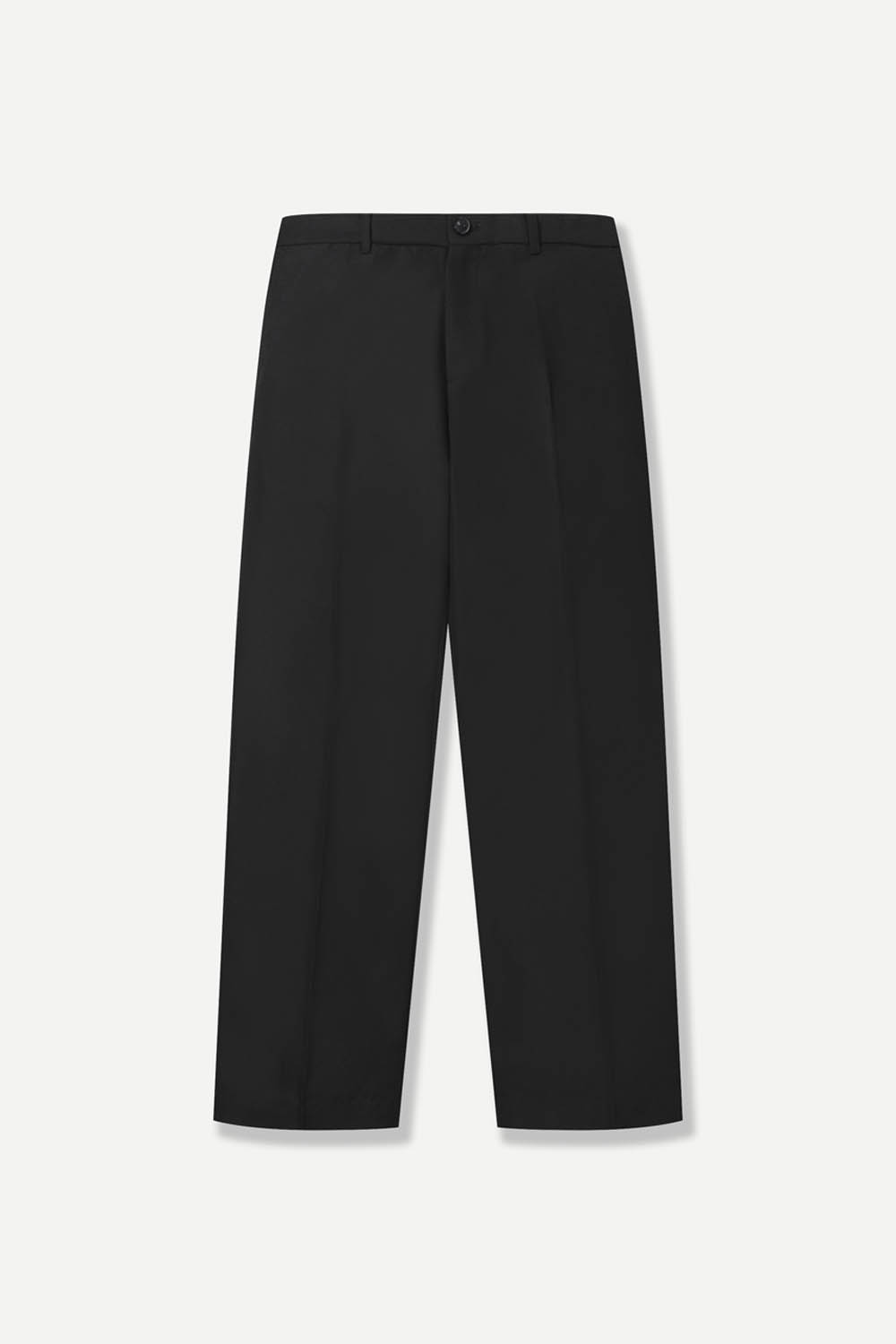 [공식몰]루즈 핏 트윌 팬츠 블랙