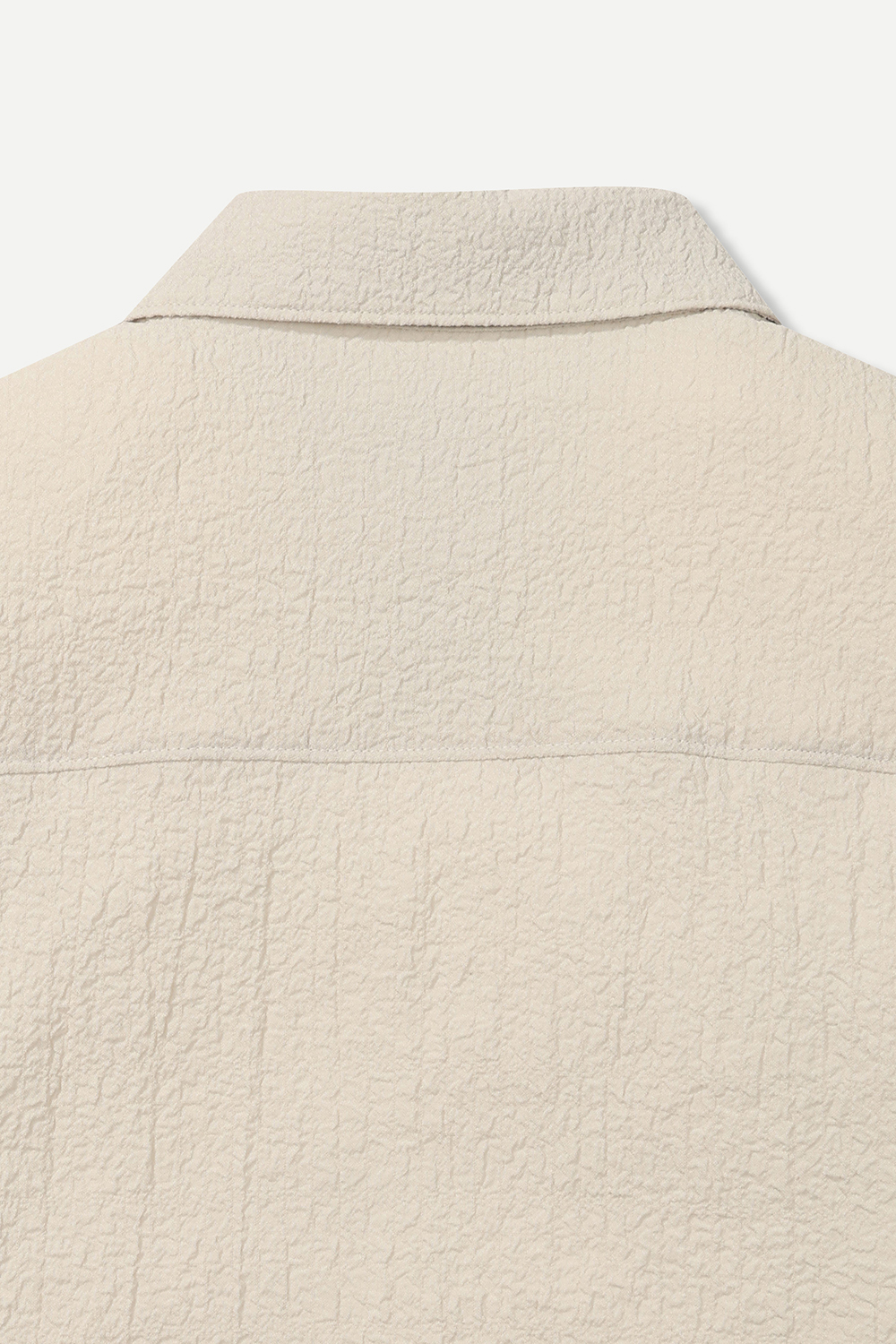 [공식몰] 크리즈 시어서커 카라넥 티셔츠 아이보리