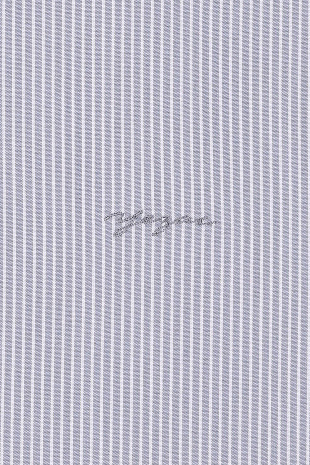[예작] 면혼방 스트라이프 스트레치 슬림핏 셔츠 그레이