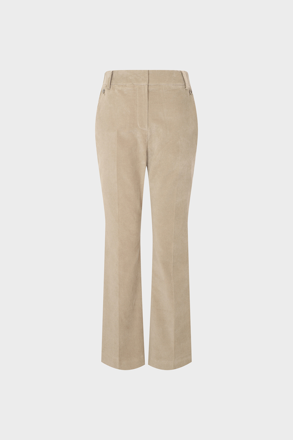 [캐리스노트] 코튼 벨벳 레직기 팬츠 베이지