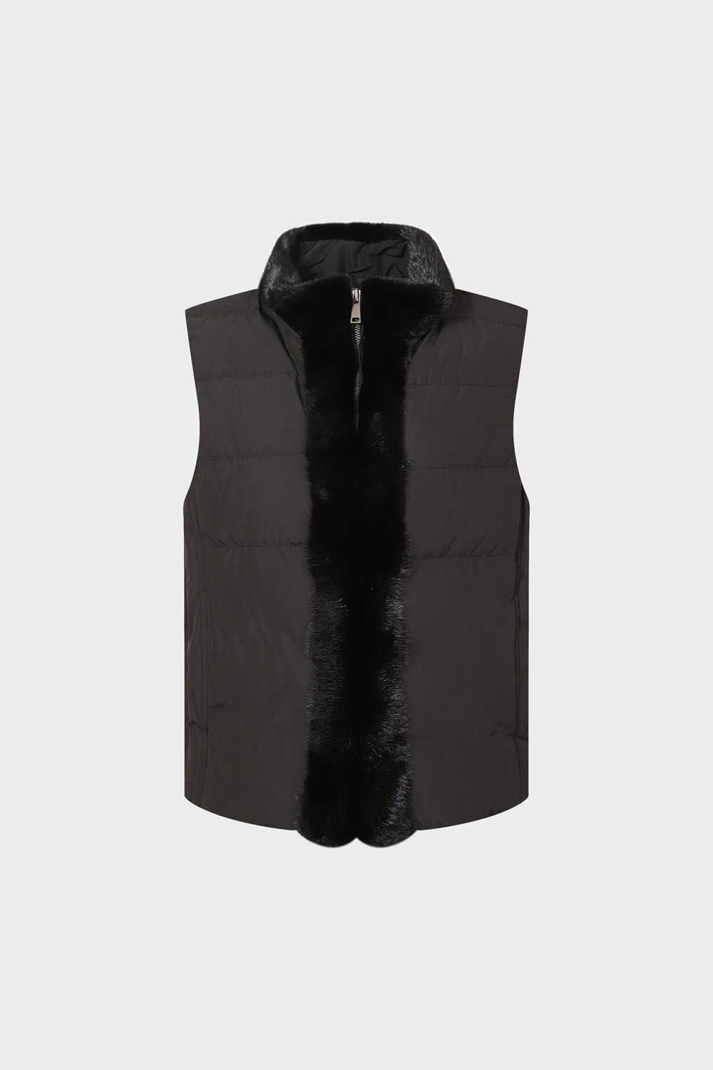 [공식몰] 구스 퍼 다운 베스트 블랙