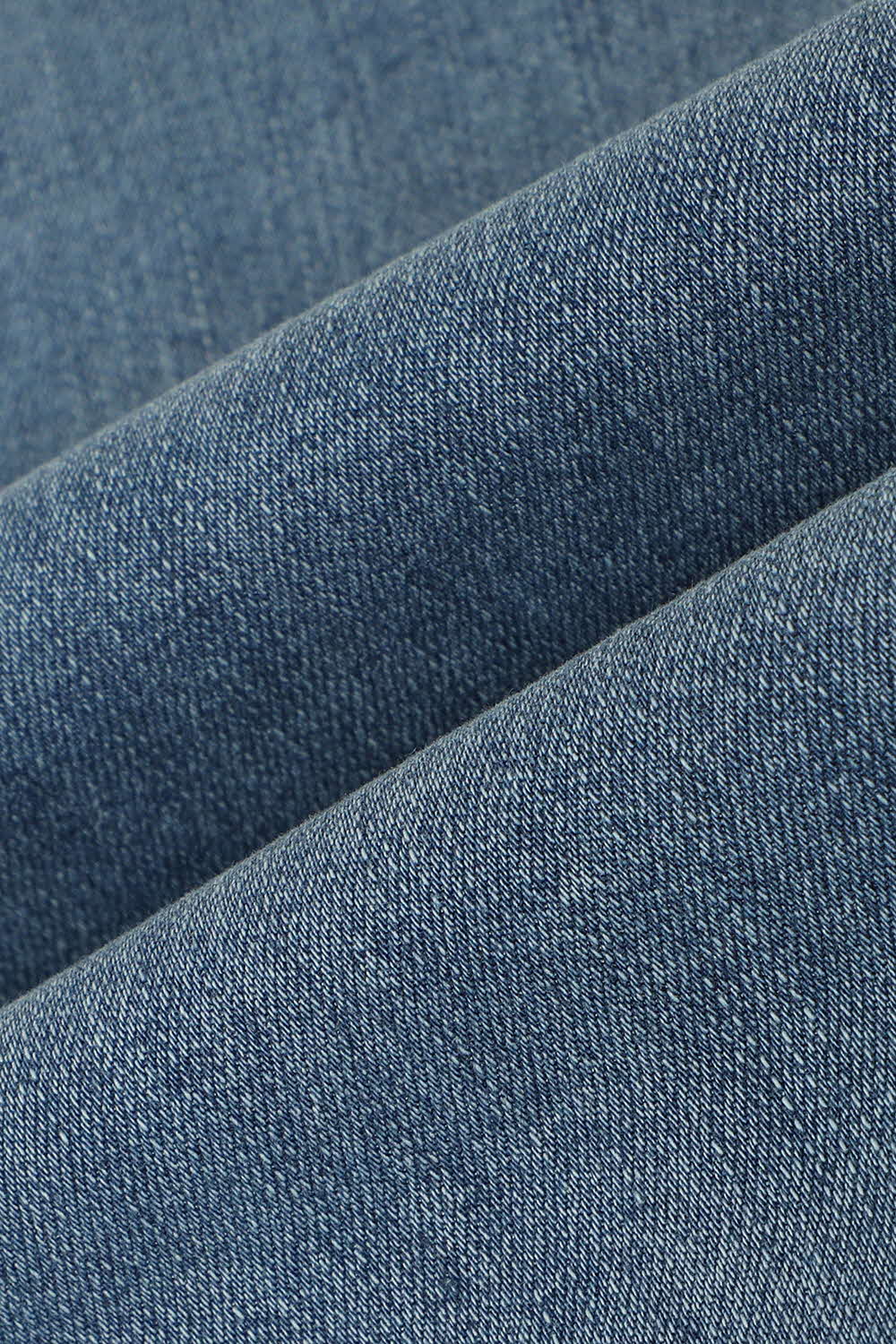 [캐리스노트] 세미 배기 데님 팬츠 블루