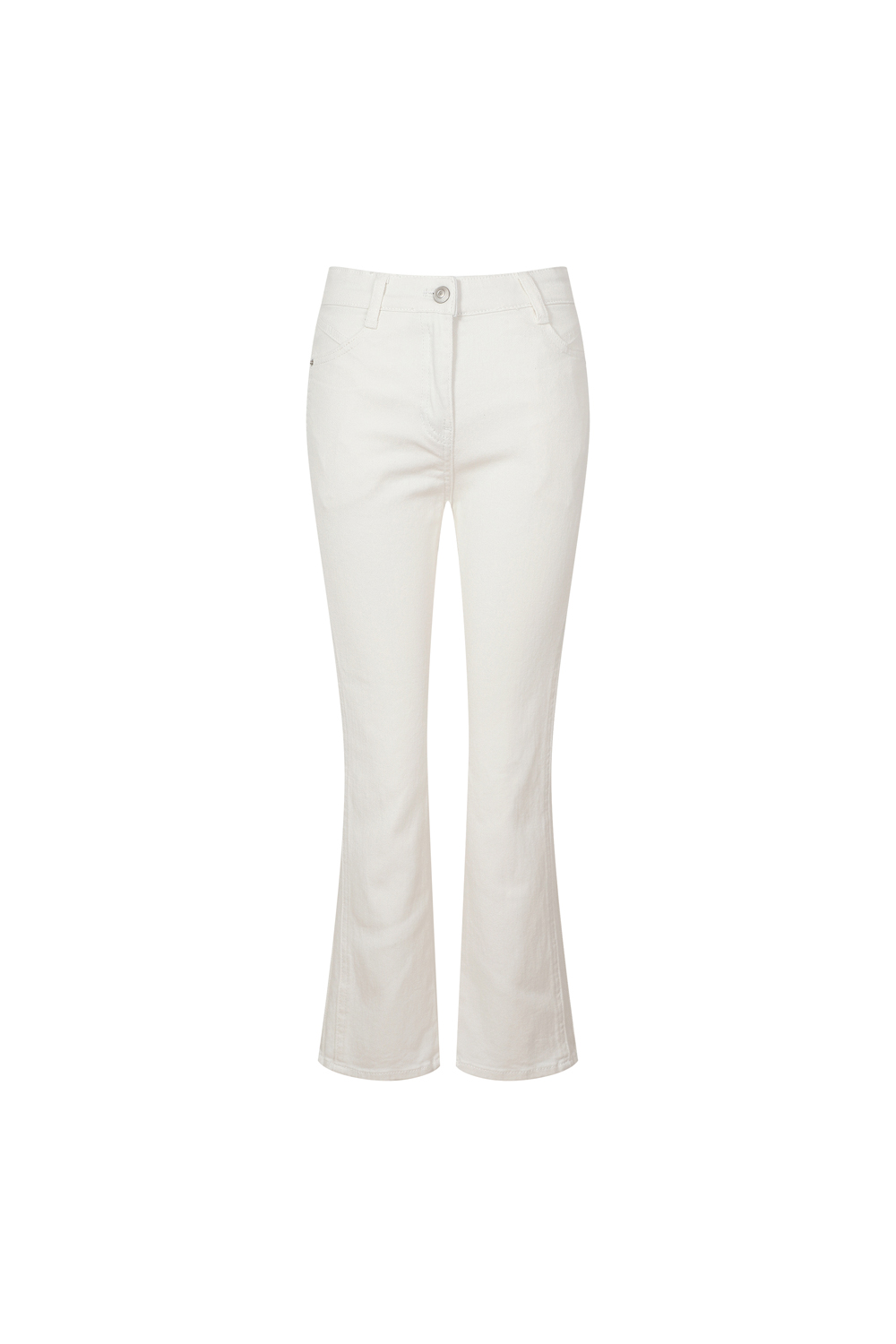 [캐리스노트] 여름 부츠컷 데님팬츠 화이트