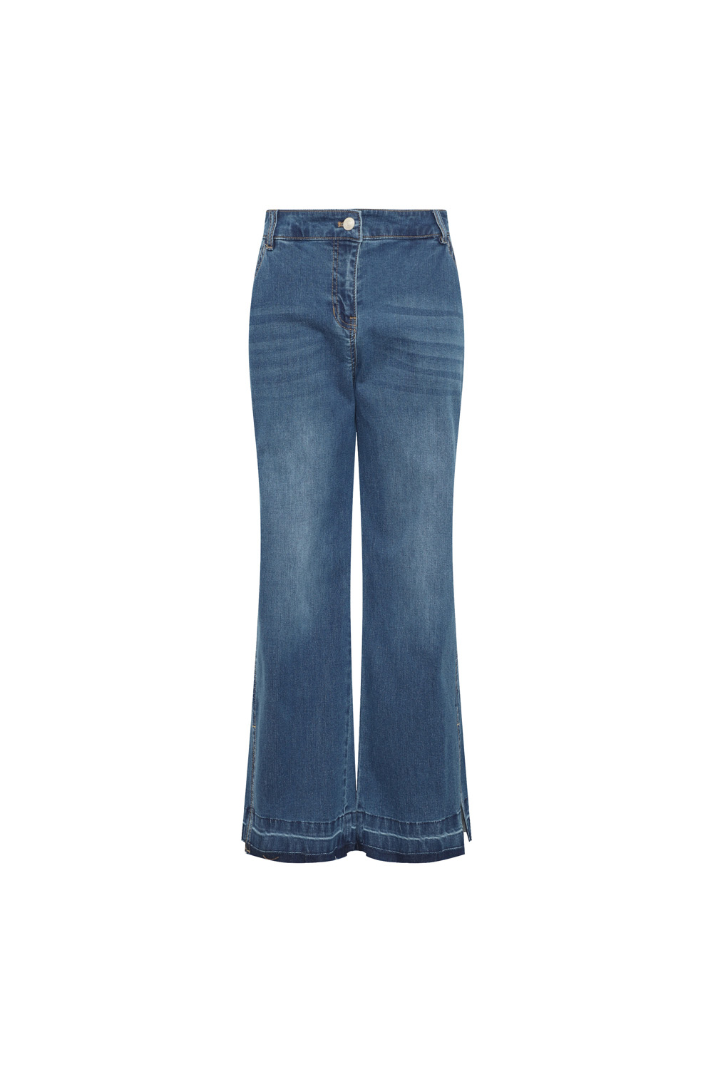 [캐리스노트] 트임 부츠컷 데님 팬츠 블루