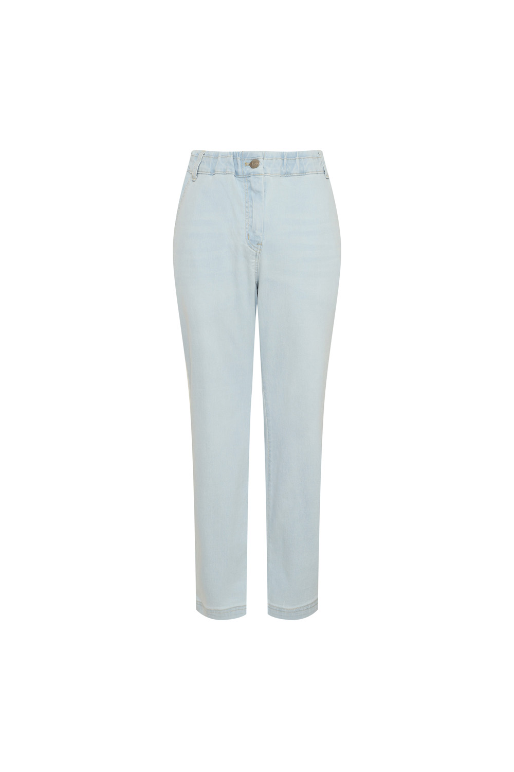 [캐리스노트] 밴딩 배기 팬츠 라이트블루