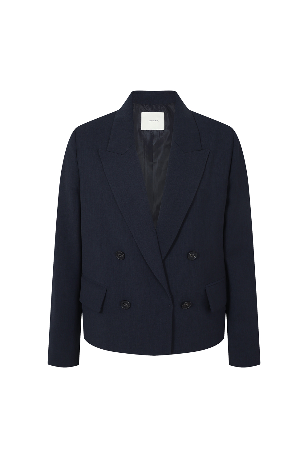 [캐리스노트] 더블브레스티드 숏자켓 다크네이비