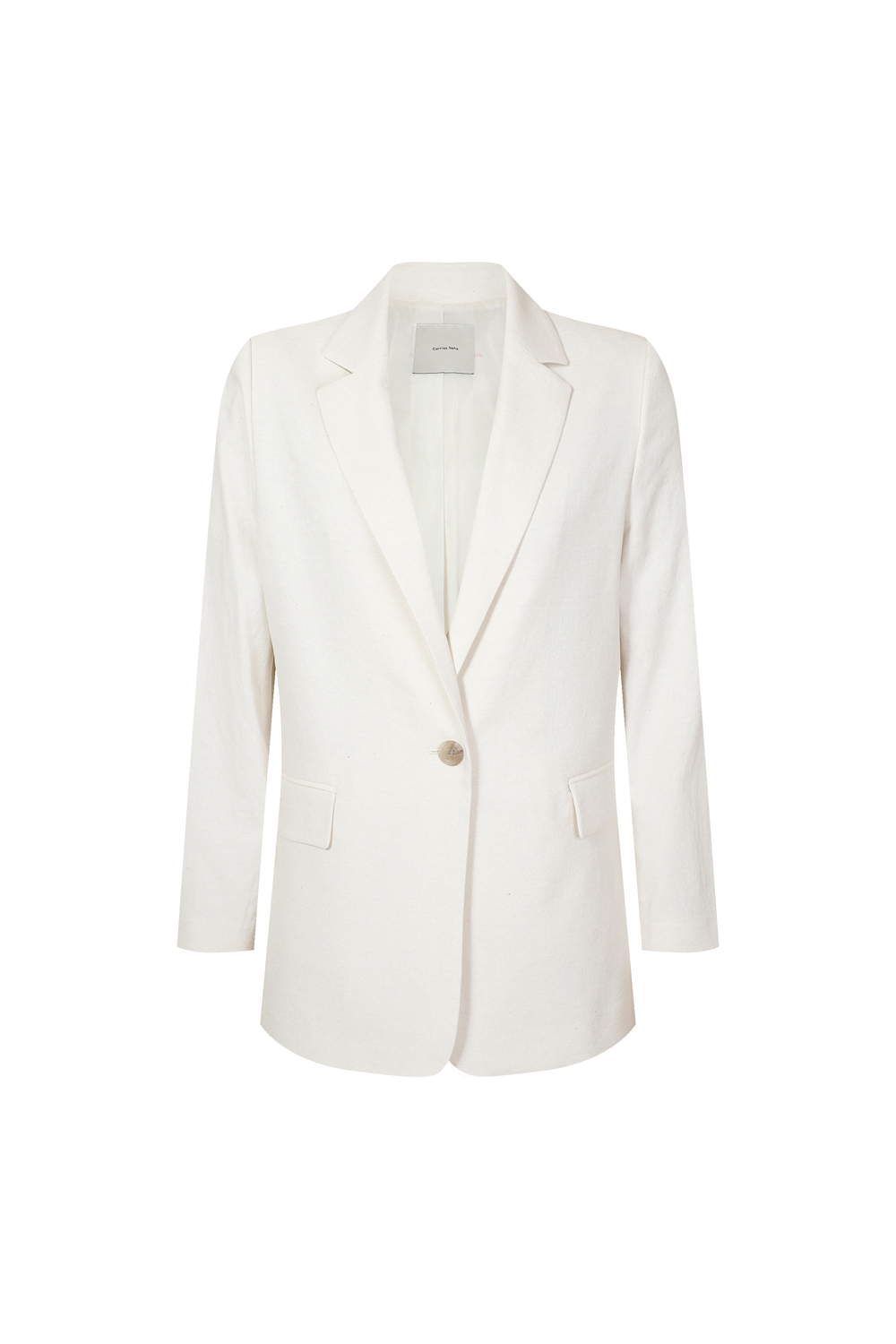 [캐리스노트] 옥스포드 린넨 혼방 자켓 아이보리