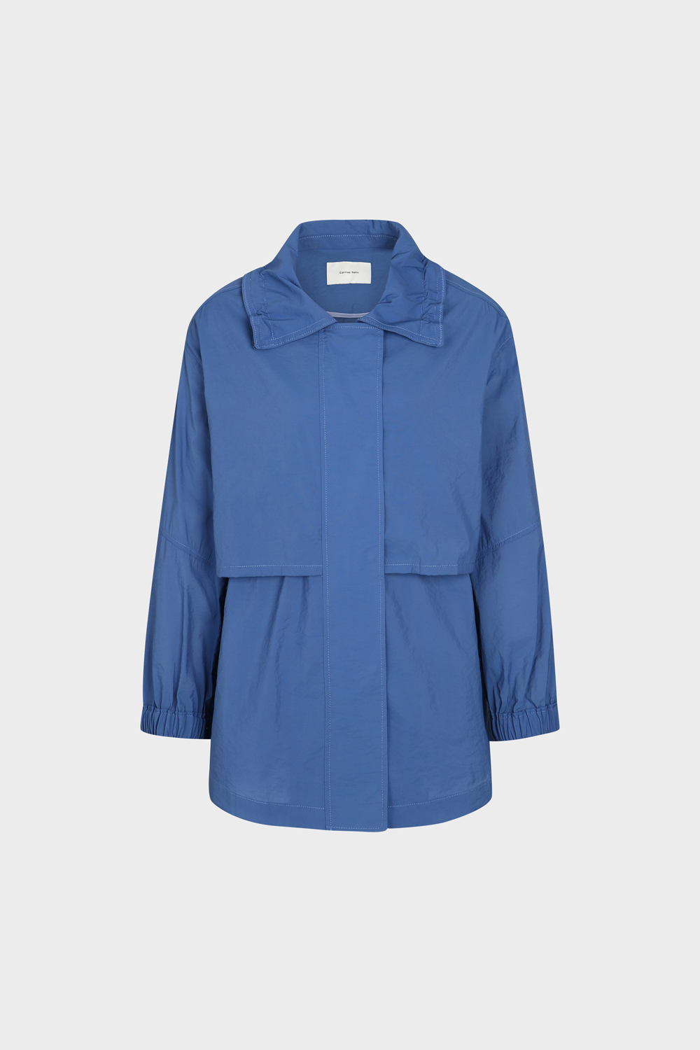 [캐리스노트] 홑겹 사파리 숏점퍼 블루