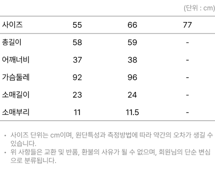 사이즈
