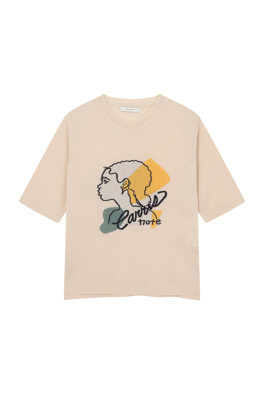 [캐리스노트] 캐리스 소녀 니트 크림