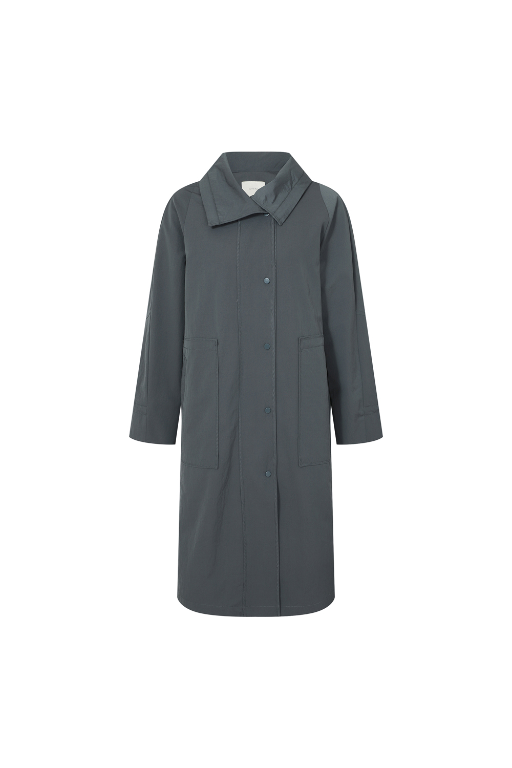 [캐리스노트] 하이넥 롱 점퍼 다크그레이