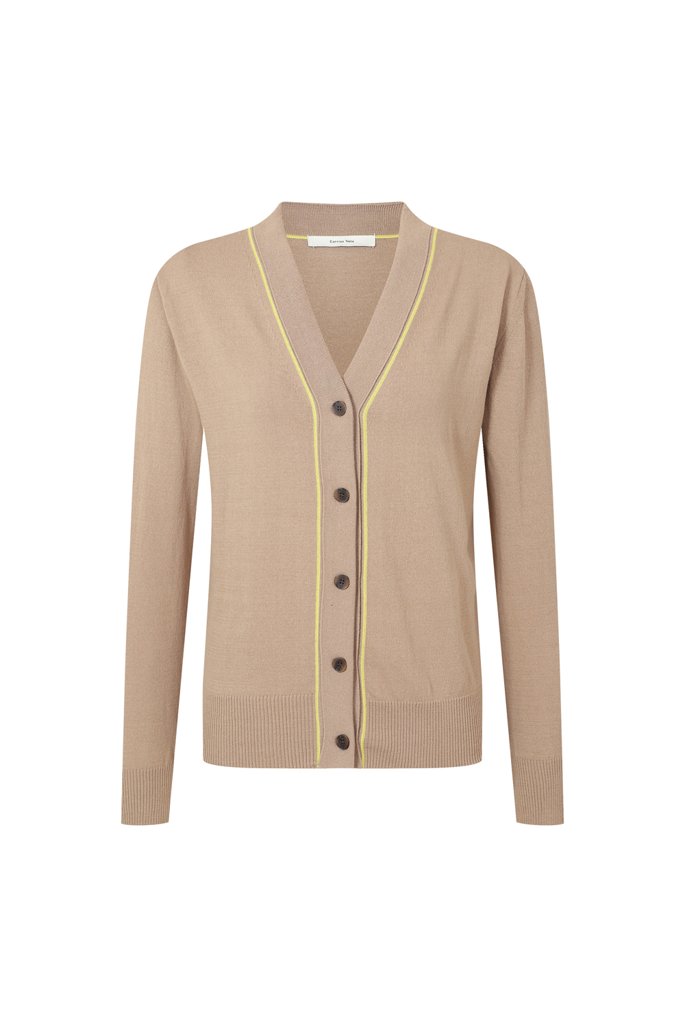 [캐리스 노트] 숄 카라 변형 가디건 베이지