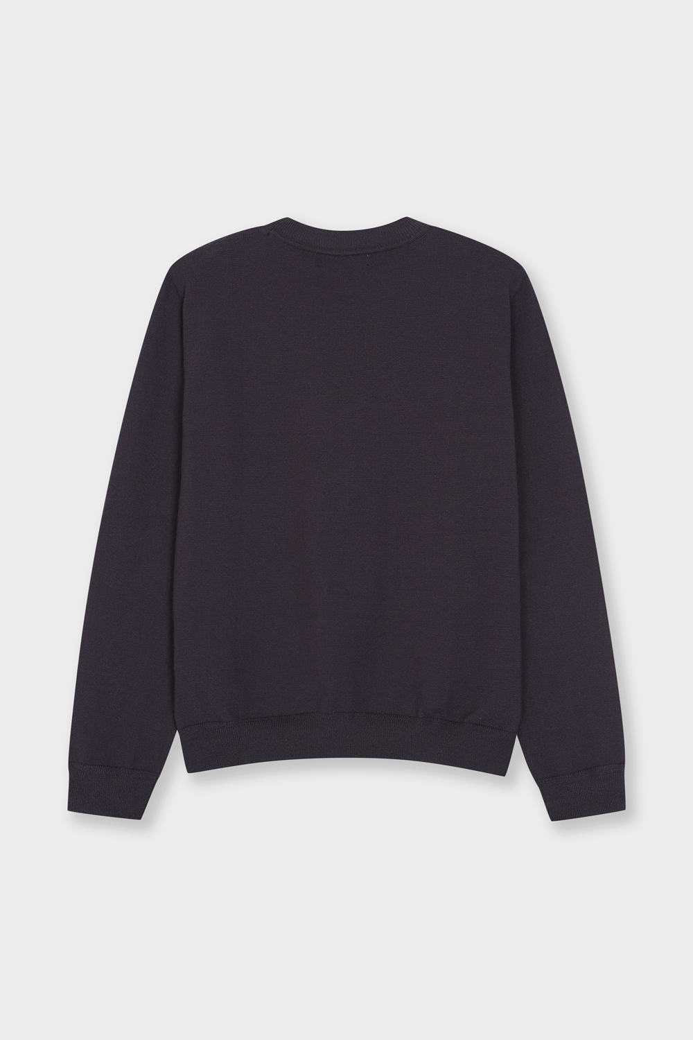 [캐리스노트] 우븐 배색 스트링 블라우스 다크그레이