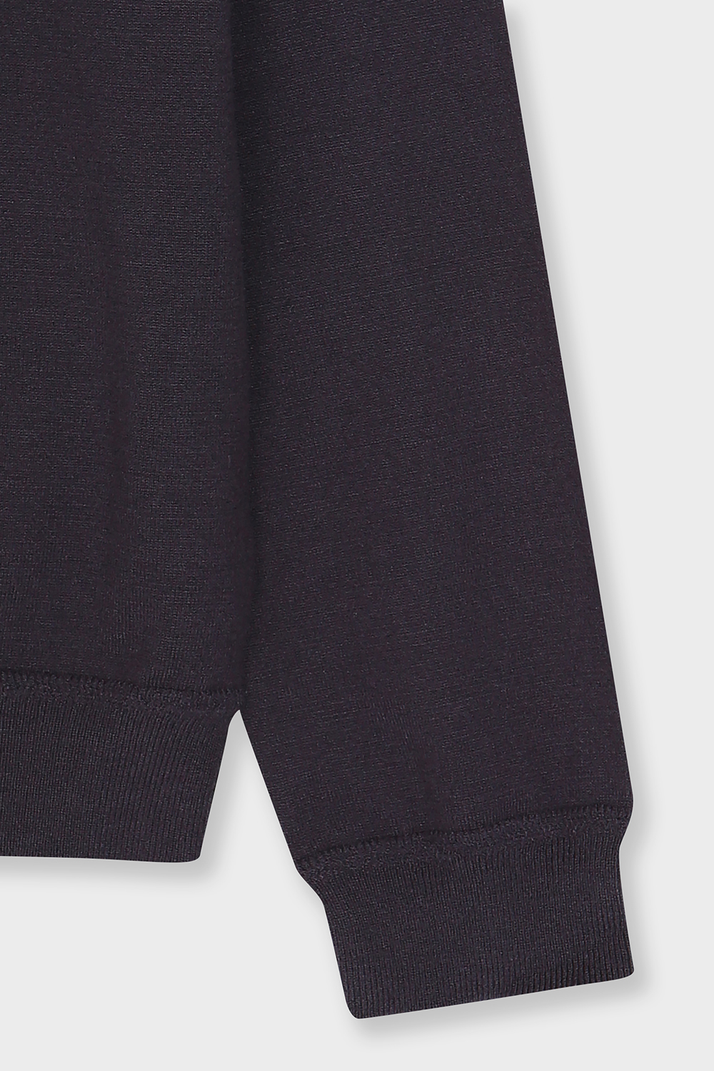 [캐리스노트] 우븐 배색 스트링 블라우스 다크그레이