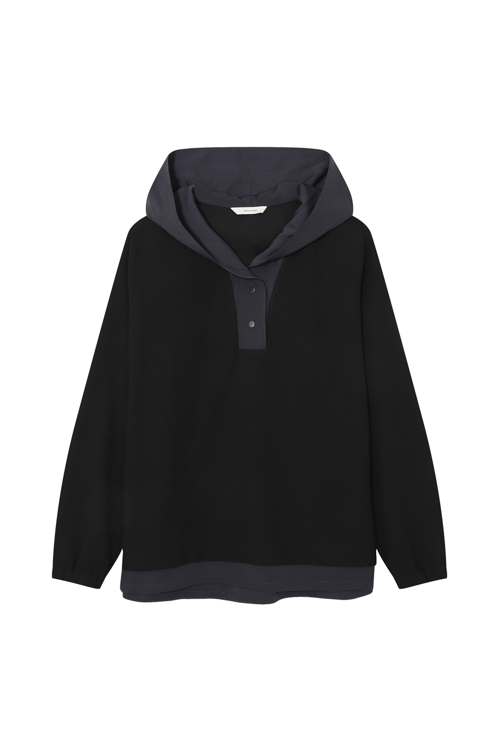 [캐리스 노트] 애슬레져 set 후드 티셔츠 블랙