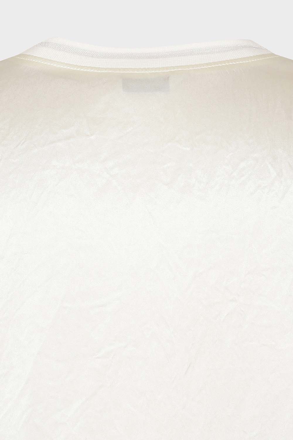 [캐리스노트] 새틴 반팔 블라우스 아이보리