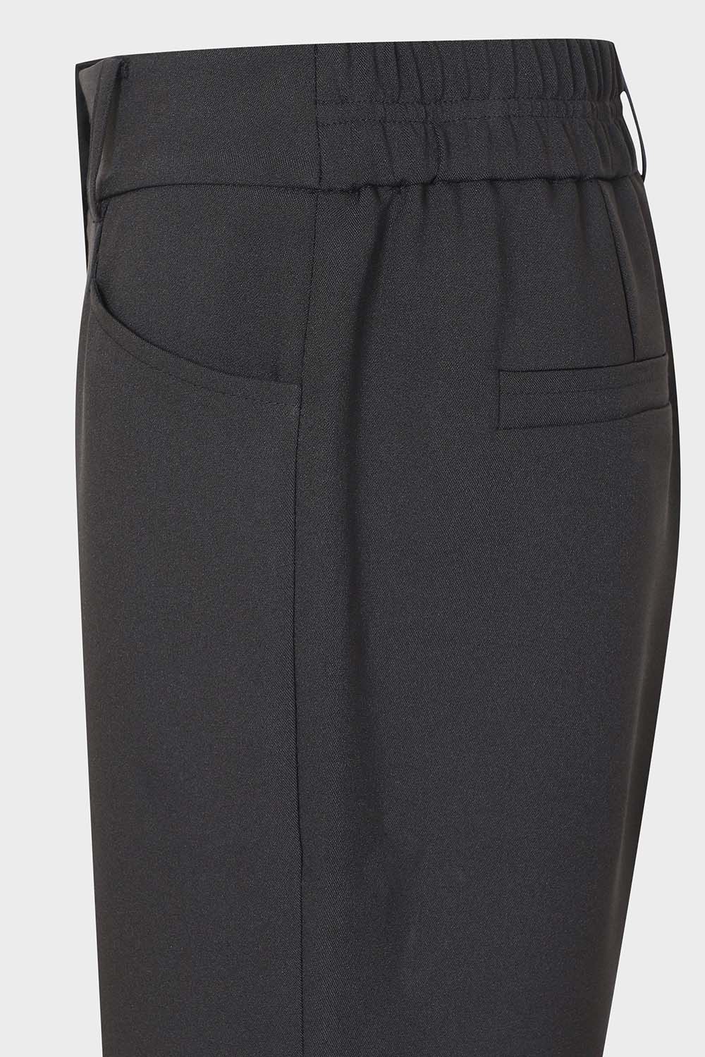 [캐리스노트] 네츄럴 스판 배기핏 팬츠 블랙