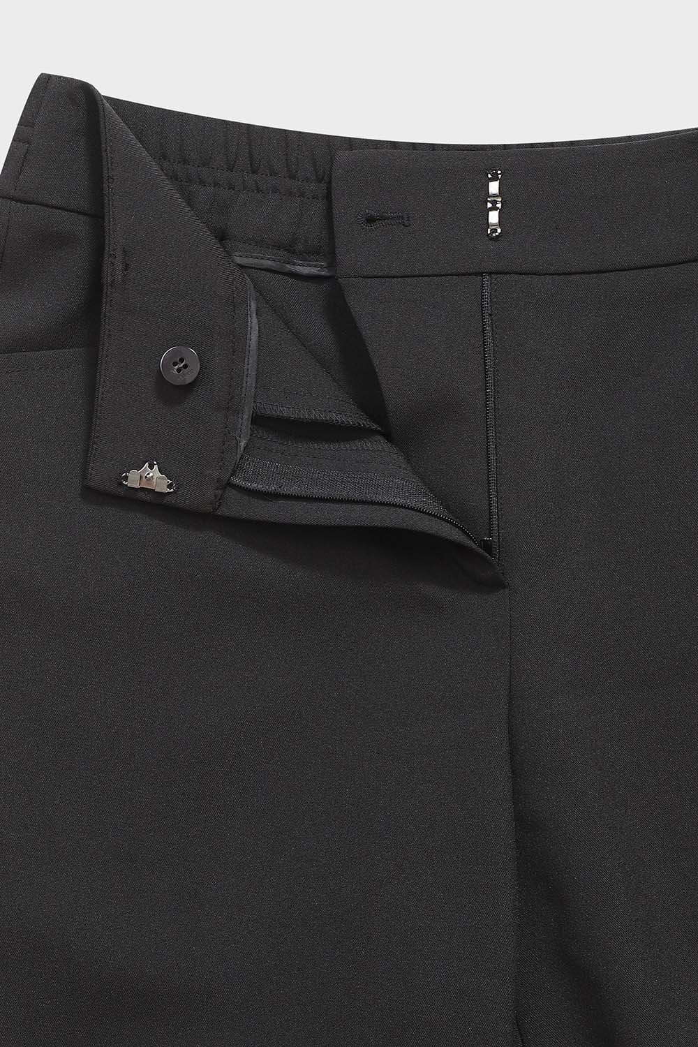 [캐리스노트] 네츄럴 스판 배기핏 팬츠 블랙