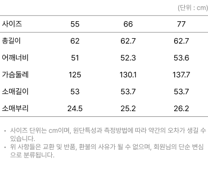 사이즈